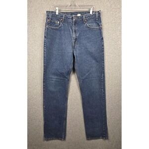 Levi's 505 Jeans Mens 36x36 Blue Regular Fit Straight Leg Denim Medium Wash